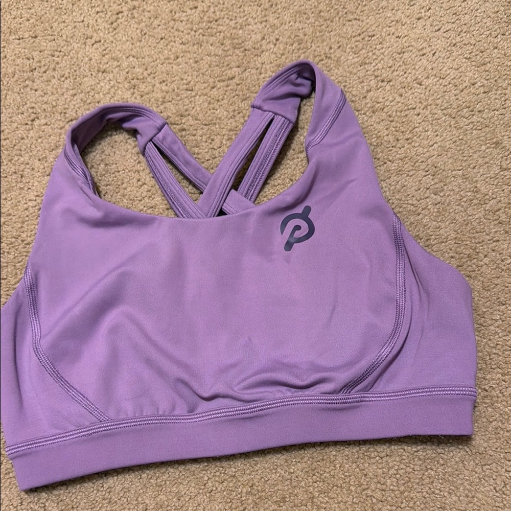 Peloton Lavender Cross-Back Sports Bra